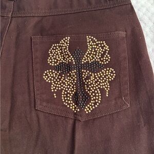 Goddess Women's Boot Cut Jeans - Brown